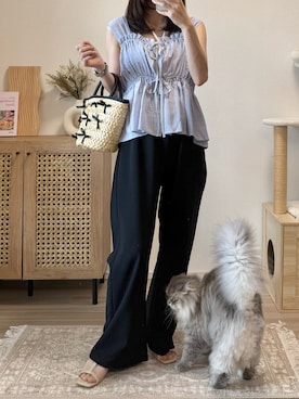 「Loueme（ルエム）のアイテム」を使った、naochiさん（レディース・162cm）の夏コーディネート