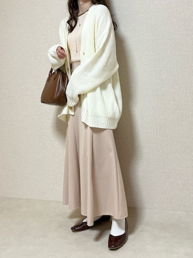「ほめられ本命コーデ」｜「アイテム（パンプス）」を使った、naochiさん（レディース・162cm）の冬コーディネート