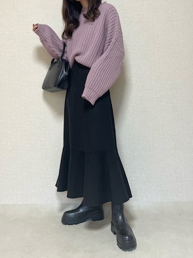 「fifth（フィフス）のアイテム（スカート）」を使った、naochiさん（レディース・162cm）の秋コーディネート