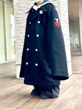 「アイテム（ピーコート）」を使った、まさん（メンズ・160cm）の秋コーディネート