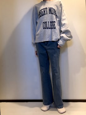 「used mix」｜「アイテム（ブーツ）」を使った、宇佐美 彩さん（レディース・163cm）の冬コーディネート