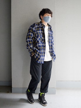 「417 EDIFICE（フォーワンセブンエディフィス）のアイテム（トップス）」を使った、KAMEKINGさん（メンズ・171cm）の秋コーディネート