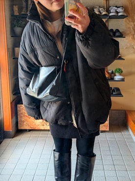 「Auntie Rosa Holiday（アンティローザホリデー）のアイテム」を使った、anさん（レディース・152cm）の冬コーディネート