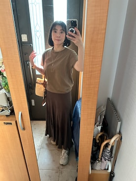 「アイテム（チャーム）」を使った、まろんさん（レディース・160cm）の夏コーディネート