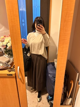 「IENA（イエナ）のアイテム」を使った、まろんさん（レディース・160cm）の冬コーディネート