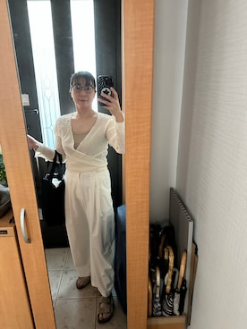 「FRAMeWORK（フレームワーク）のアイテム」を使った、まろんさん（レディース・160cm）の夏コーディネート