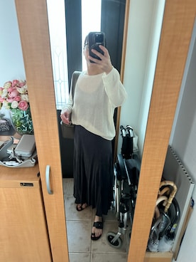 「IENA（イエナ）の【CORSO ROMA 9/コルソローマノーヴェ】FLAT SANDALS / サンダル（サンダル）」を使った、まろんさん（レディース・160cm）の夏コーディネート