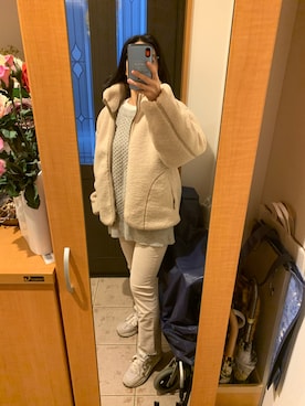 「plage（プラージュ）のアイテム（ブルゾン）」を使った、まろんさん（レディース・160cm）の冬コーディネート