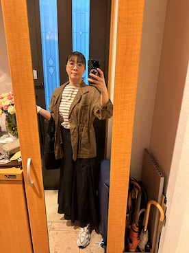 「IENA（イエナ）のアイテム（バッグ）」を使った、まろんさん（レディース・160cm）の秋コーディネート