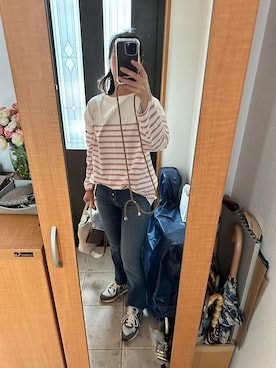 「IENA（イエナ）のアイテム（ブルゾン）」を使った、まろんさん（レディース・160cm）の春コーディネート