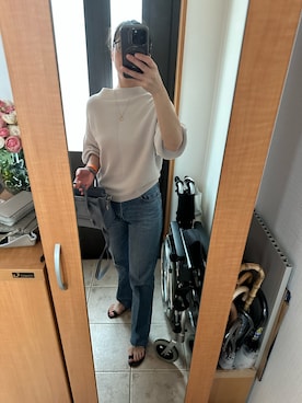 「IENA（イエナ）の【CORSO ROMA 9/コルソローマノーヴェ】FLAT SANDALS / サンダル（サンダル）」を使った、まろんさん（レディース・160cm）の夏コーディネート