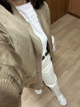 「SAINT JAMES（セントジェームス）のアイテム」を使った、まろんさん（レディース・160cm）の春コーディネート