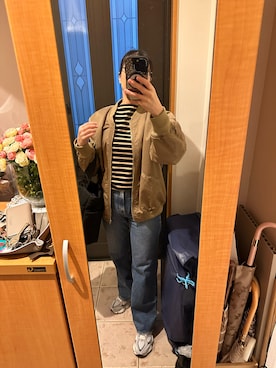 「アイテム（MA-1）」を使った、まろんさん（レディース・160cm）の秋コーディネート