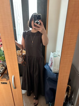 「アイテム（チャーム）」を使った、まろんさん（レディース・160cm）の夏コーディネート
