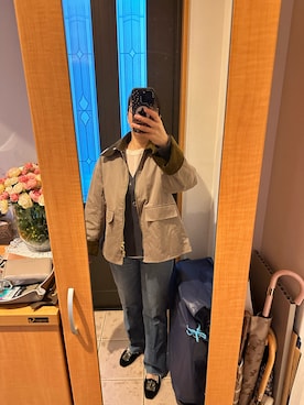 「IENA（イエナ）のアイテム（トートバッグ）」を使った、まろんさん（レディース・160cm）の秋コーディネート