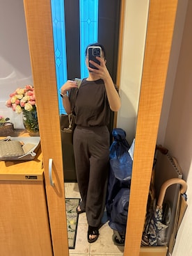 「FRAMeWORK（フレームワーク）のアイテム（カーディガン/ボレロ）」を使った、まろんさん（レディース・160cm）の夏コーディネート