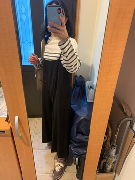 「FRAMeWORK（フレームワーク）のアイテム（オールインワン・サロペット）」を使った、まろんさん（レディース・160cm）の春コーディネート