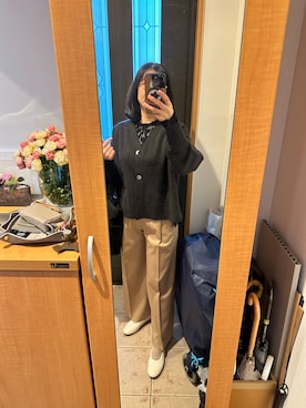 「plage（プラージュ）のアイテム（パンツ）」を使った、まろんさん（レディース・160cm）の春コーディネート