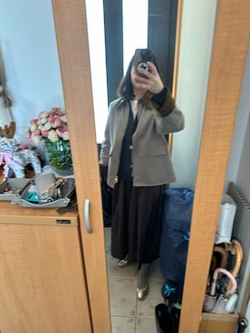 「アイテム（バレエシューズ）」を使った、まろんさん（レディース・160cm）の秋コーディネート