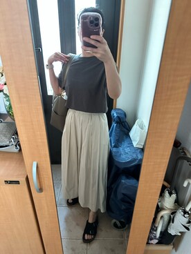 「IENA（イエナ）の【CORSO ROMA 9/コルソローマノーヴェ】FLAT SANDALS / サンダル（サンダル）」を使った、まろんさん（レディース・160cm）の秋コーディネート