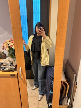 「IENA（イエナ）のアイテム（ジャケット/アウター）」を使った、まろんさん（レディース・160cm）の春コーディネート