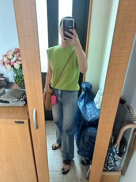 「IENA（イエナ）の【CORSO ROMA 9/コルソローマノーヴェ】FLAT SANDALS / サンダル（サンダル）」を使った、まろんさん（レディース・160cm）の夏コーディネート