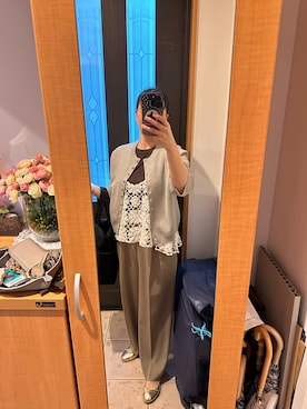 「アイテム（バレエシューズ）」を使った、まろんさん（レディース・160cm）の秋コーディネート