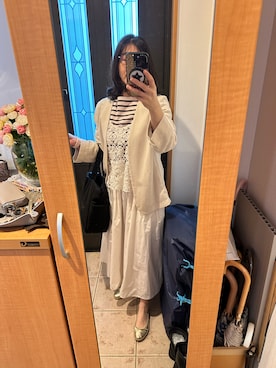 「IENA（イエナ）のアイテム（ジャケット/アウター）」を使った、まろんさん（レディース・160cm）の春コーディネート