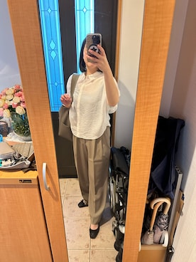 「CELINE（セリーヌ）のアイテム（ショルダーバッグ）」を使った、まろんさん（レディース・160cm）の秋コーディネート