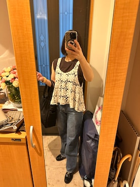 「アイテム（レインシューズ）」を使った、まろんさん（レディース・160cm）の夏コーディネート