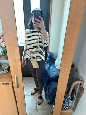 「アイテム（キャップ、ブルー系）」を使った、まろんさん（レディース・160cm）の夏コーディネート