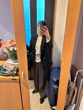 「アイテム（バレエシューズ）」を使った、まろんさん（レディース・160cm）の秋コーディネート