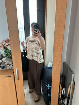 「FRAMeWORK（フレームワーク）のアイテム（シューズ）」を使った、まろんさん（レディース・160cm）の夏コーディネート
