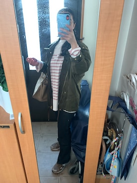 「WOOLRICH（ウールリッチ）のアイテム（ブルゾン）」を使った、まろんさん（レディース・160cm）の秋コーディネート