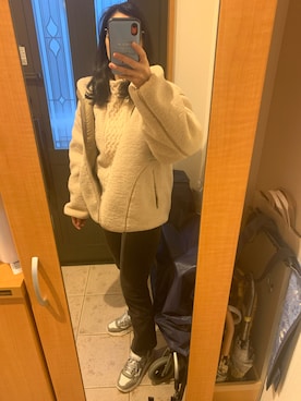 「plage（プラージュ）のアイテム（ブルゾン）」を使った、まろんさん（レディース・160cm）の冬コーディネート