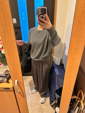 「IENA（イエナ）のアイテム（ニット/セーター）」を使った、まろんさん（レディース・160cm）の冬コーディネート