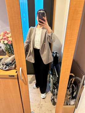 「plage（プラージュ）のアイテム（スラックス）」を使った、まろんさん（レディース・160cm）の春コーディネート