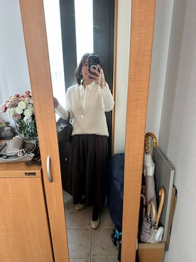 「IENA（イエナ）のアイテム」を使った、まろんさん（レディース・160cm）の冬コーディネート