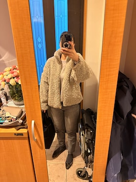 「IENA（イエナ）のアイテム（デニムパンツ）」を使った、まろんさん（レディース・160cm）の秋コーディネート