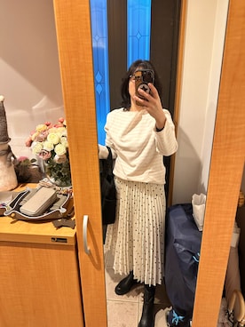 「Noble（ノーブル）のアイテム」を使った、まろんさん（レディース・160cm）の冬コーディネート