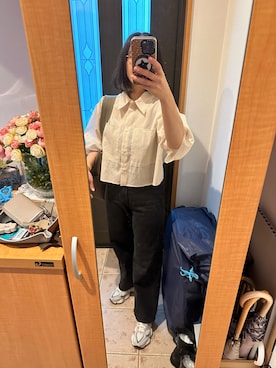 「CELINE（セリーヌ）のアイテム（ショルダーバッグ）」を使った、まろんさん（レディース・160cm）の秋コーディネート