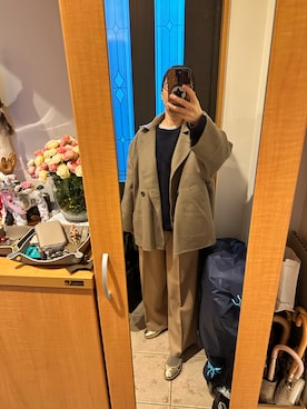 「IENA（イエナ）のアイテム（Tシャツ/カットソー）」を使った、まろんさん（レディース・160cm）の秋コーディネート