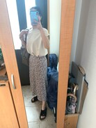 IENA（イエナ）の「デシンプリントスリットスカート◇（スカート