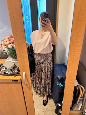 「IENA（イエナ）のアイテム（トートバッグ）」を使った、まろんさん（レディース・160cm）の秋コーディネート