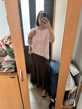 「アイテム（チャーム）」を使った、まろんさん（レディース・160cm）の夏コーディネート