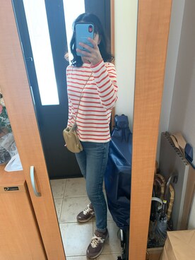 「IENA（イエナ）のアイテム（ブルゾン）」を使った、まろんさん（レディース・160cm）の春コーディネート