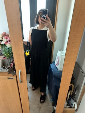 「IENA（イエナ）のアイテム（トートバッグ）」を使った、まろんさん（レディース・160cm）の夏コーディネート