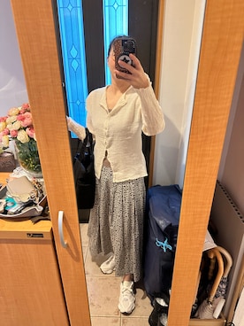 「IENA（イエナ）のアイテム（トートバッグ）」を使った、まろんさん（レディース・160cm）の秋コーディネート