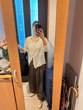 「IENA（イエナ）のアイテム（バッグ）」を使った、まろんさん（レディース・160cm）の秋コーディネート