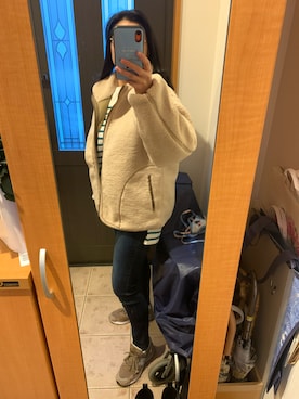 「plage（プラージュ）のアイテム（ブルゾン）」を使った、まろんさん（レディース・160cm）の冬コーディネート